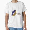 American Football Ball Text T-Shirt - Trendy Graphic for Adults - T-Shirt, Sweatshirt, Hoodie