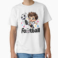 Kawaii Football Player Anime Chibi T-Shirt - Trendy Graphic for Adults - T-Shirt, Sweatshirt, Hoodie