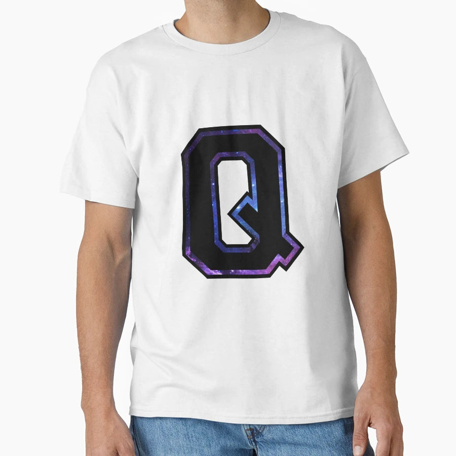 Q Varsity Letters T-Shirt - Minimalist Print Unisex - T-Shirt, Sweatshirt, Hoodie
