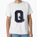 Q Varsity Letters T-Shirt - Minimalist Print Unisex - T-Shirt, Sweatshirt, Hoodie