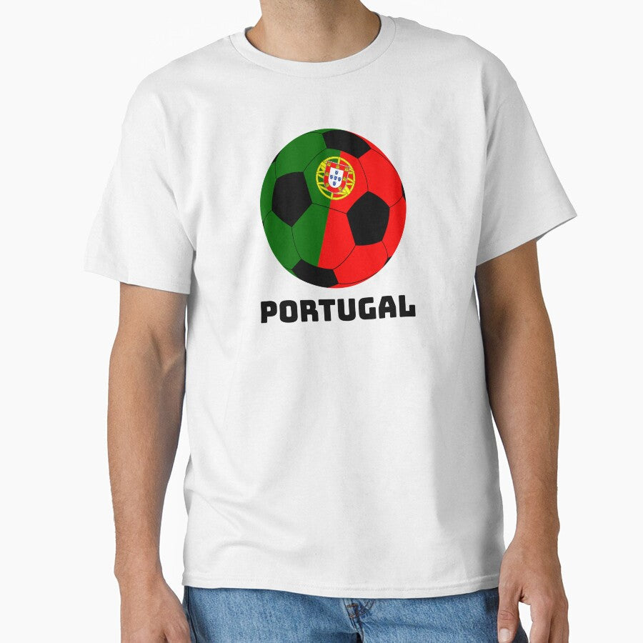 Portugal Football Gift Sport by MarlowLoom - Adult & Kids T-Shirts, Sweatshirts & Hoodies apparel design preview 1