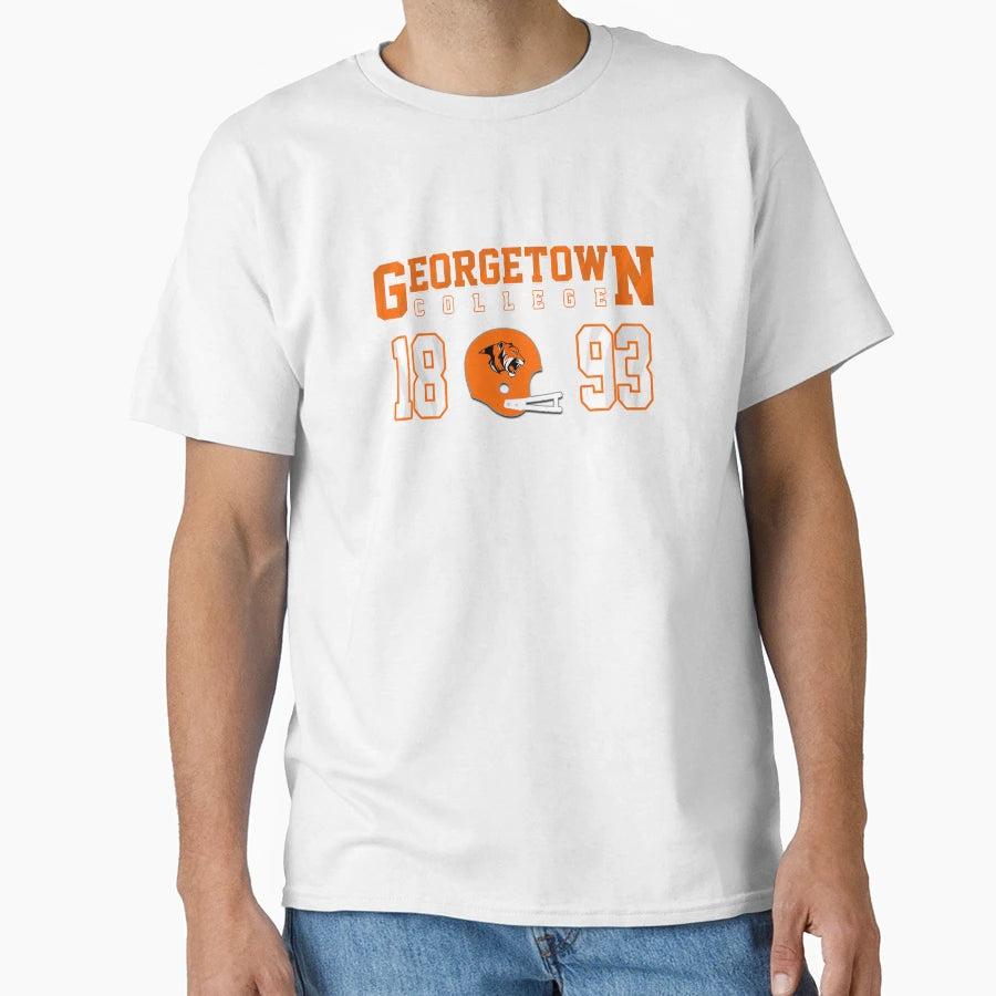 Throwback Georgetown College Football T-Shirt - Streetwear Style for Adults - T-Shirt, Sweatshirt, Hoodie