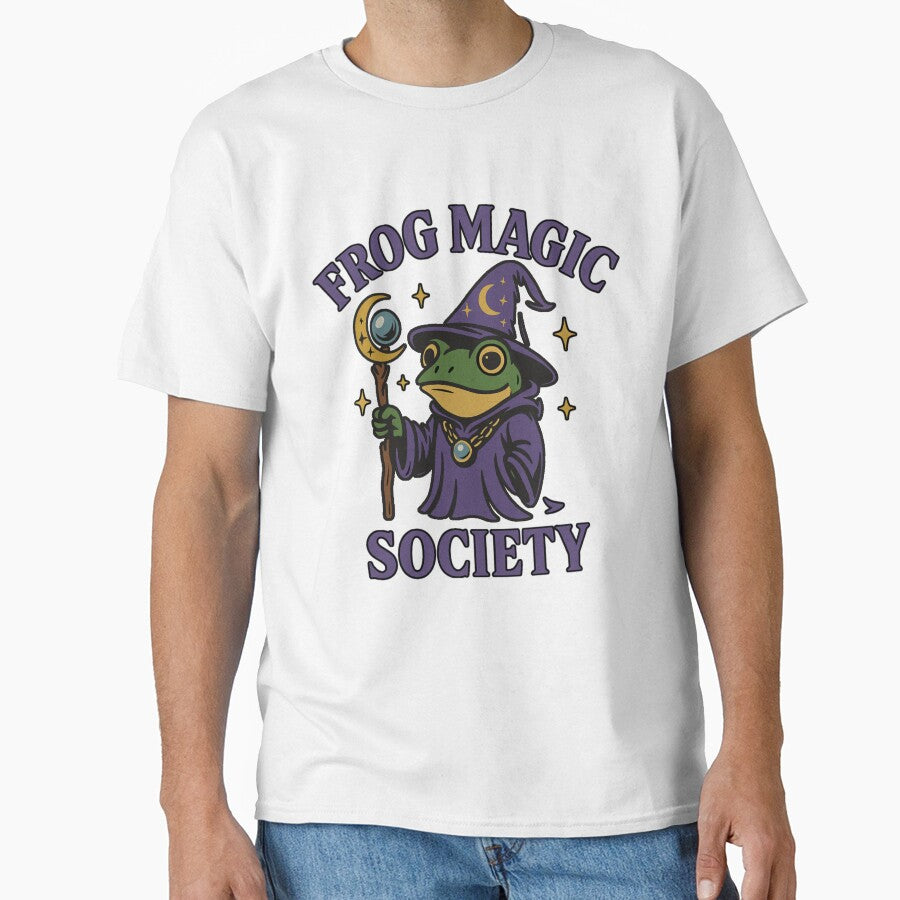 Frog Wizard by DD Fish - Adult & Kids T-Shirts, Sweatshirts & Hoodies apparel design preview 1