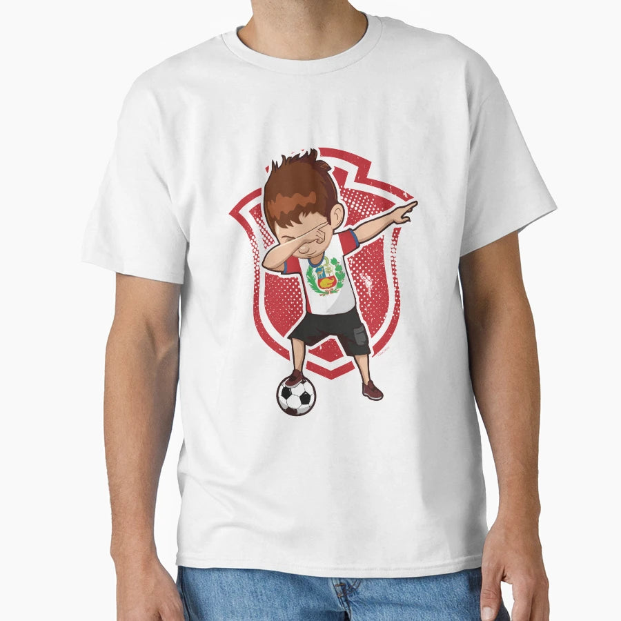 Football Soccer Dab Peru T-Shirt - Aesthetic Graphic Unisex - T-Shirt, Sweatshirt, Hoodie