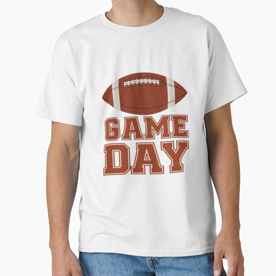 Game Day Football Sports Lover T-Shirt - Aesthetic Graphic Men Women - T-Shirt, Sweatshirt, Hoodie