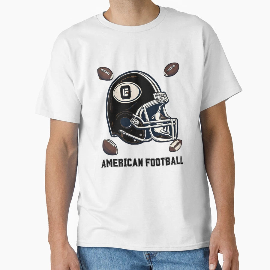 Copy American Football Illustration T-Shirt - Graphic Print for Adults - T-Shirt, Sweatshirt, Hoodie