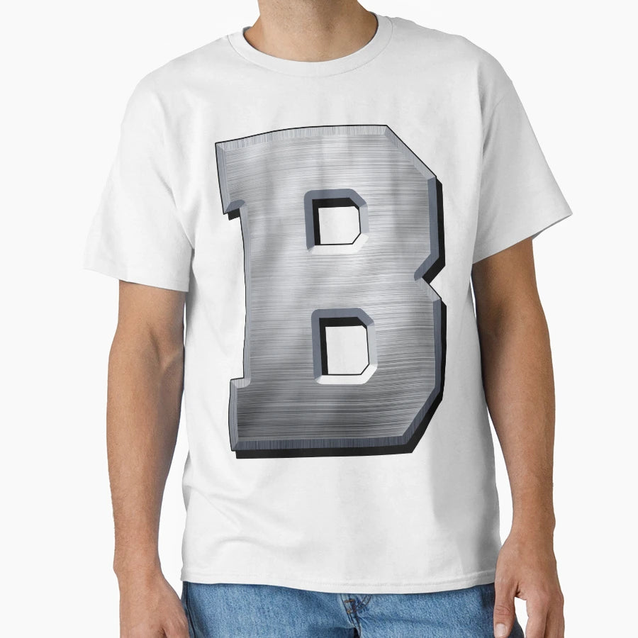 Copy Big Steel Letter B T-Shirt - Aesthetic Graphic for Adults - T-Shirt, Sweatshirt, Hoodie