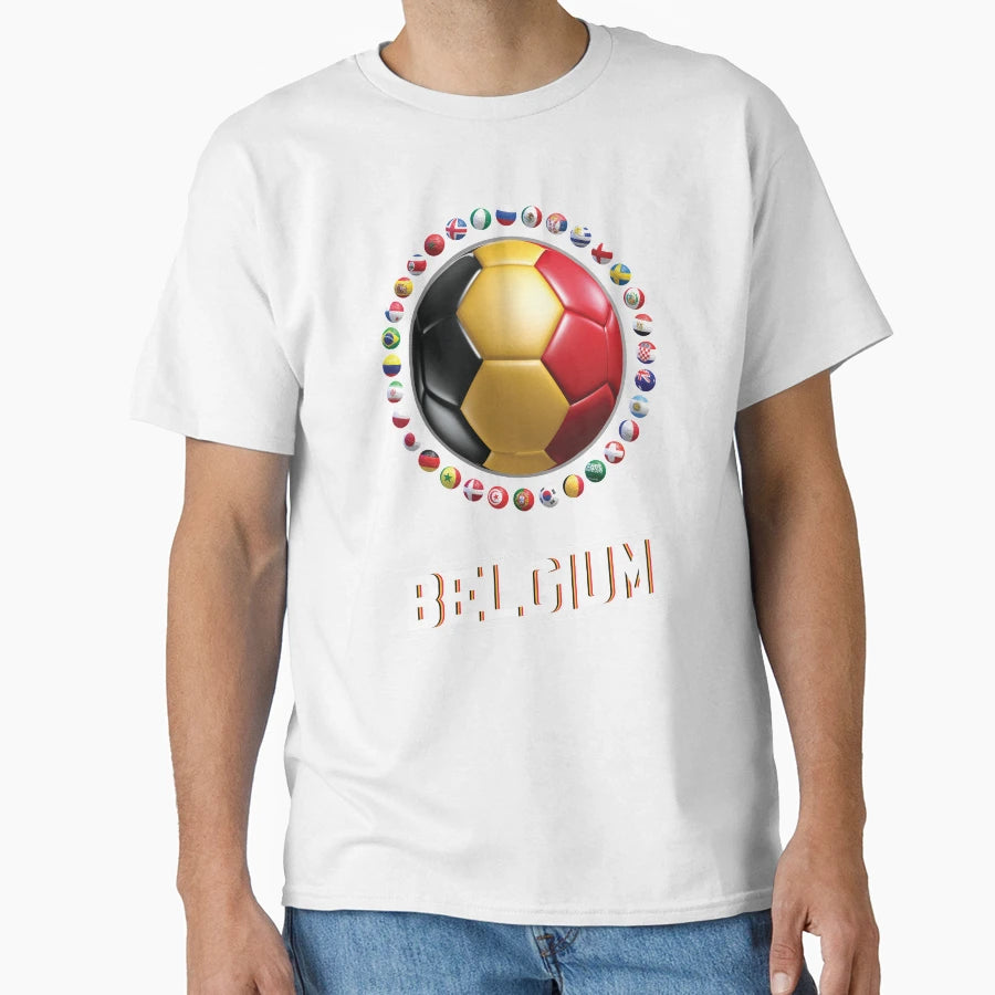 Belgium World Football T-Shirt - Casual Everyday Wear Men Women - T-Shirt, Sweatshirt, Hoodie