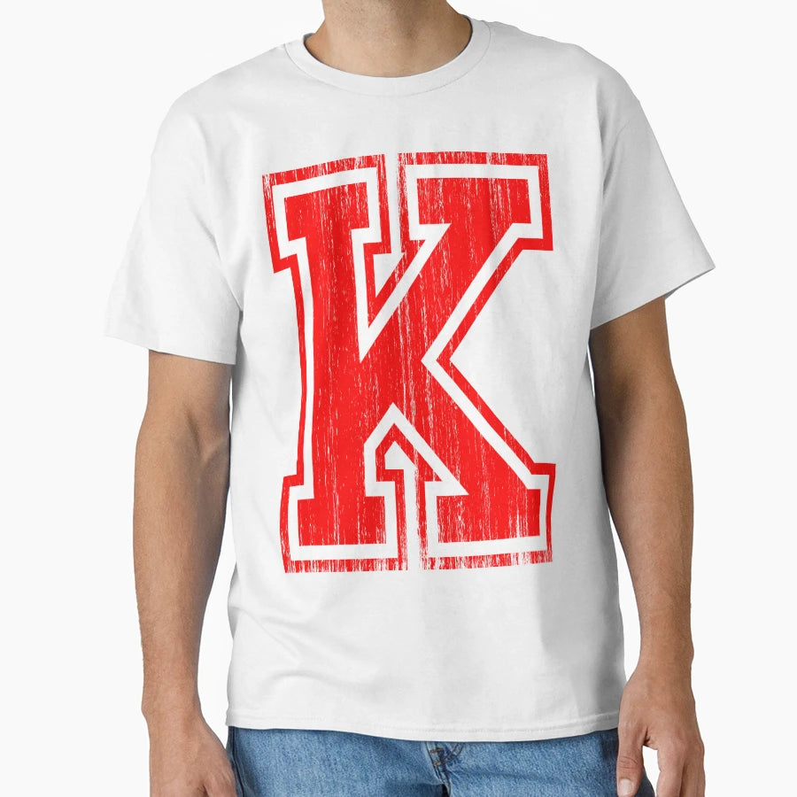 Big Red Letter K T-Shirt - Fun Novelty Design for Adults - T-Shirt, Sweatshirt, Hoodie