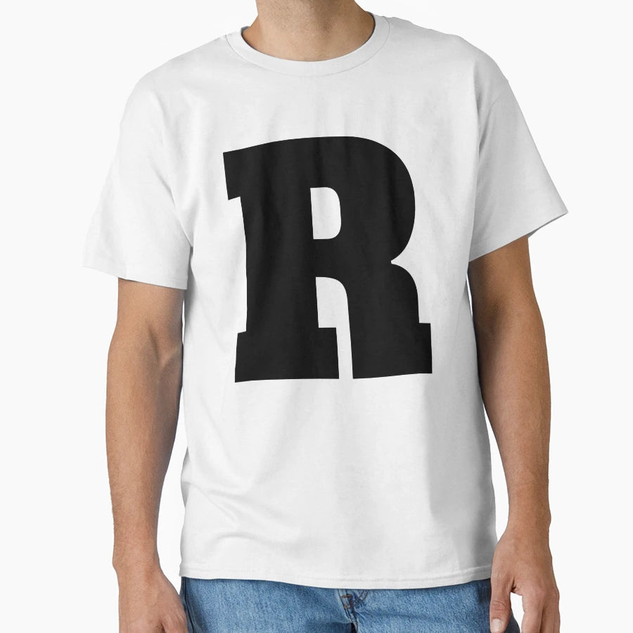 Alphabet R Uppercase Letter R Letter R T-Shirt - Trendy Graphic for Adults - T-Shirt, Sweatshirt, Hoodie
