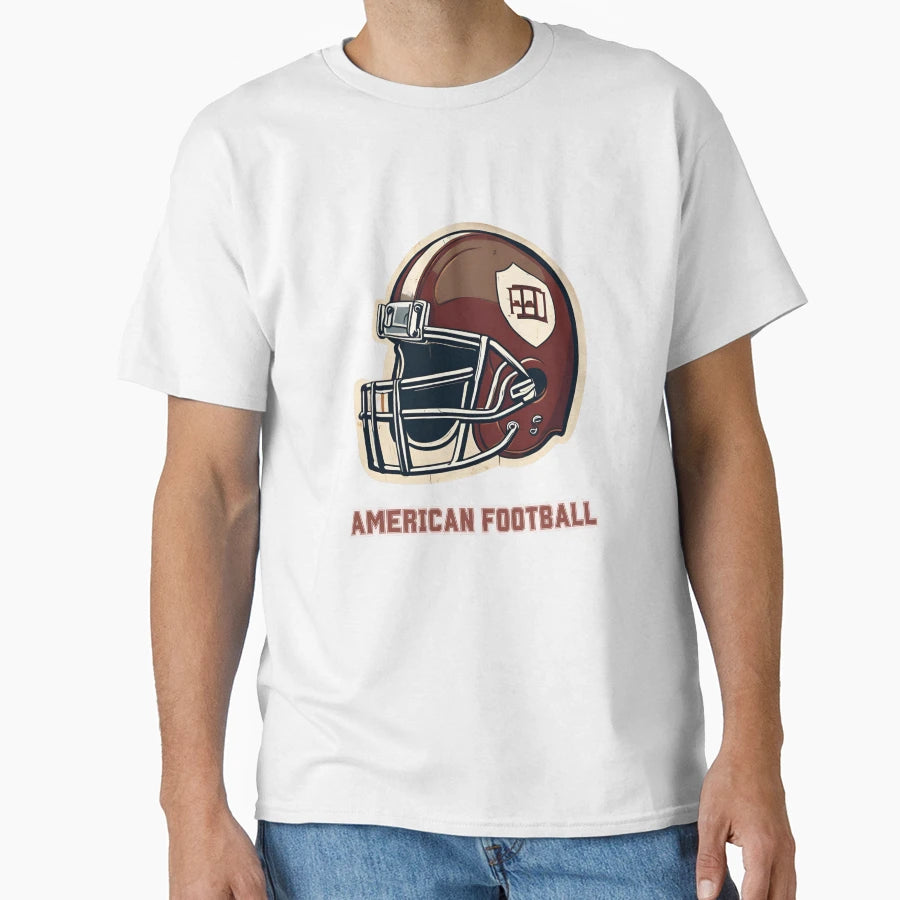 American Football Illustration Football T-Shirt - Custom Art Print Unisex - T-Shirt, Sweatshirt, Hoodie