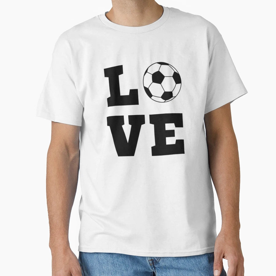 Football Soccer Love Theme Gift Gamer T-Shirt - Novelty Apparel Unisex - T-Shirt, Sweatshirt, Hoodie