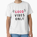 Good Vibes Only. Inspiring Creative Motivation Quote. - Adult & Kids T-Shirts, Sweatshirts & Hoodies apparel design preview 1