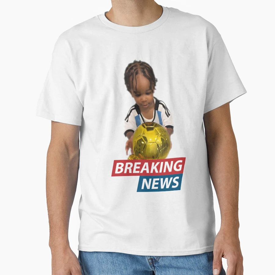 Broski Breaking News Golden Ball T-Shirt - Custom Art Print Men Women - T-Shirt, Sweatshirt, Hoodie