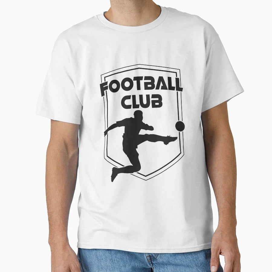Football Club Black Logo T-Shirt - Minimalist Print Men Women - T-Shirt, Sweatshirt, Hoodie
