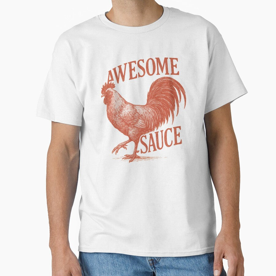 Awesome Sauce Rooster (As Seen in The Accountant 2) - Adult & Kids T-Shirts, Sweatshirts & Hoodies apparel design preview 1