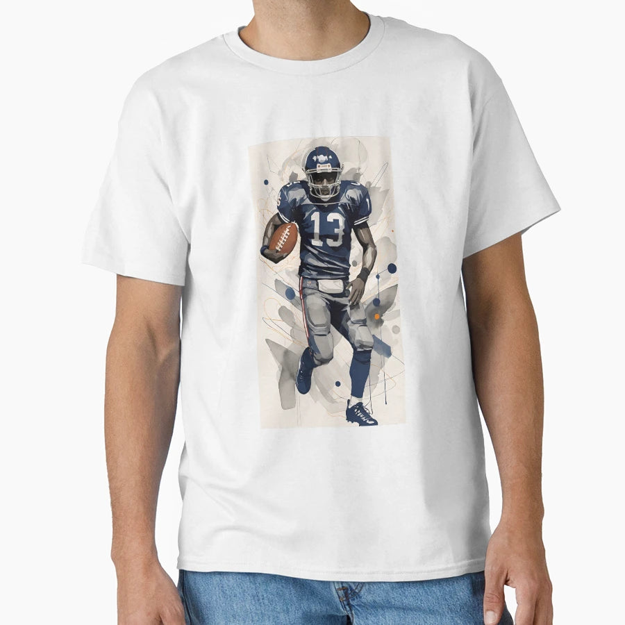 Football Player T-Shirt - Custom Art Print for Adults - T-Shirt, Sweatshirt, Hoodie