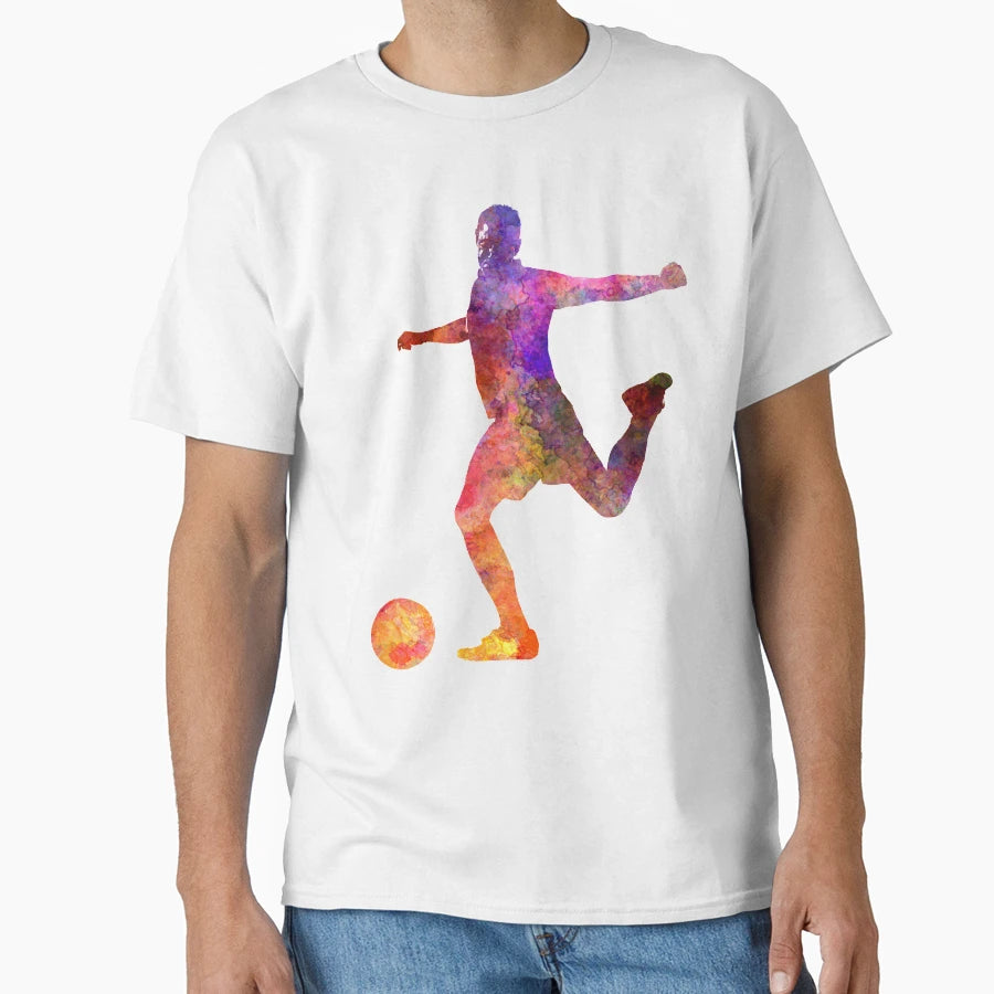 Soccer Football Player 03 T-Shirt - Aesthetic Graphic Men Women - T-Shirt, Sweatshirt, Hoodie