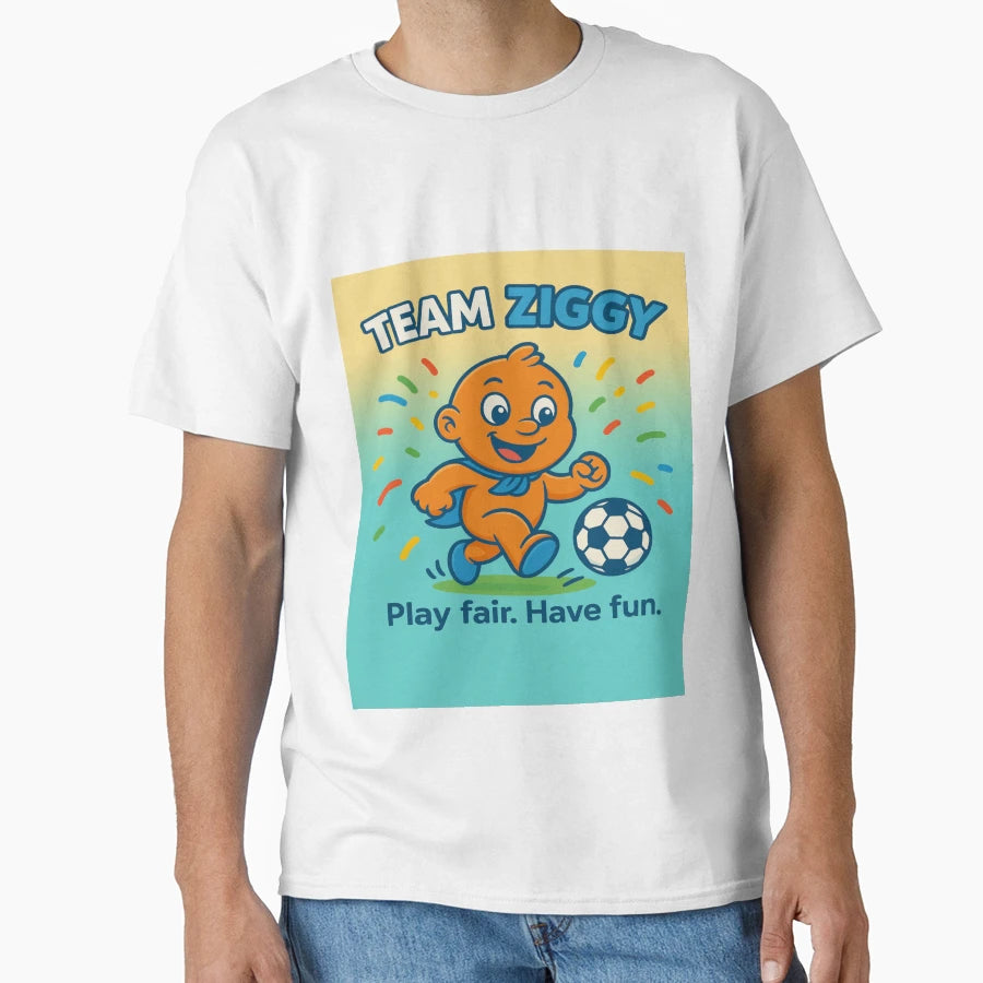 Team Ziggy Football T-Shirt - Unique Graphic Unisex - T-Shirt, Sweatshirt, Hoodie