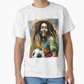 Bob Marley Musical Mastery And Sporting T-Shirt - Minimalist Print Unisex - T-Shirt, Sweatshirt, Hoodie