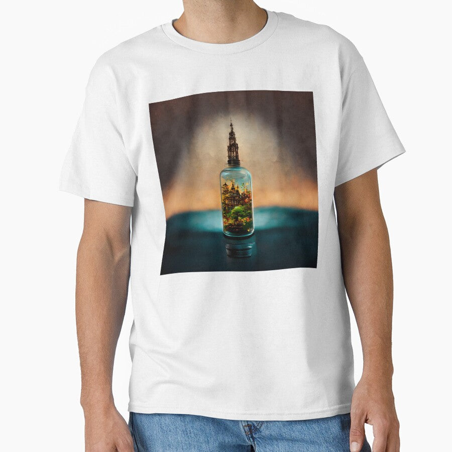 Fantasy City in a Bottle Magical Miniature World by - Adult & Kids T-Shirts, Sweatshirts & Hoodies apparel design preview 1
