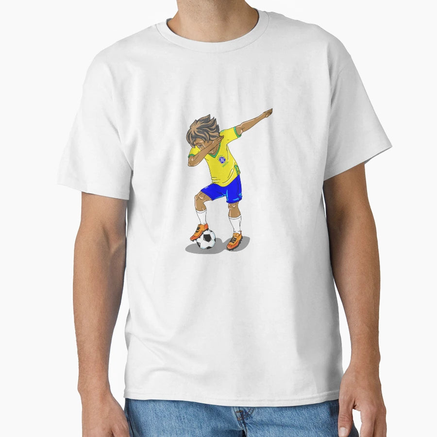 Brazil Football Players Dab T-Shirt - Trendy Graphic Unisex - T-Shirt, Sweatshirt, Hoodie