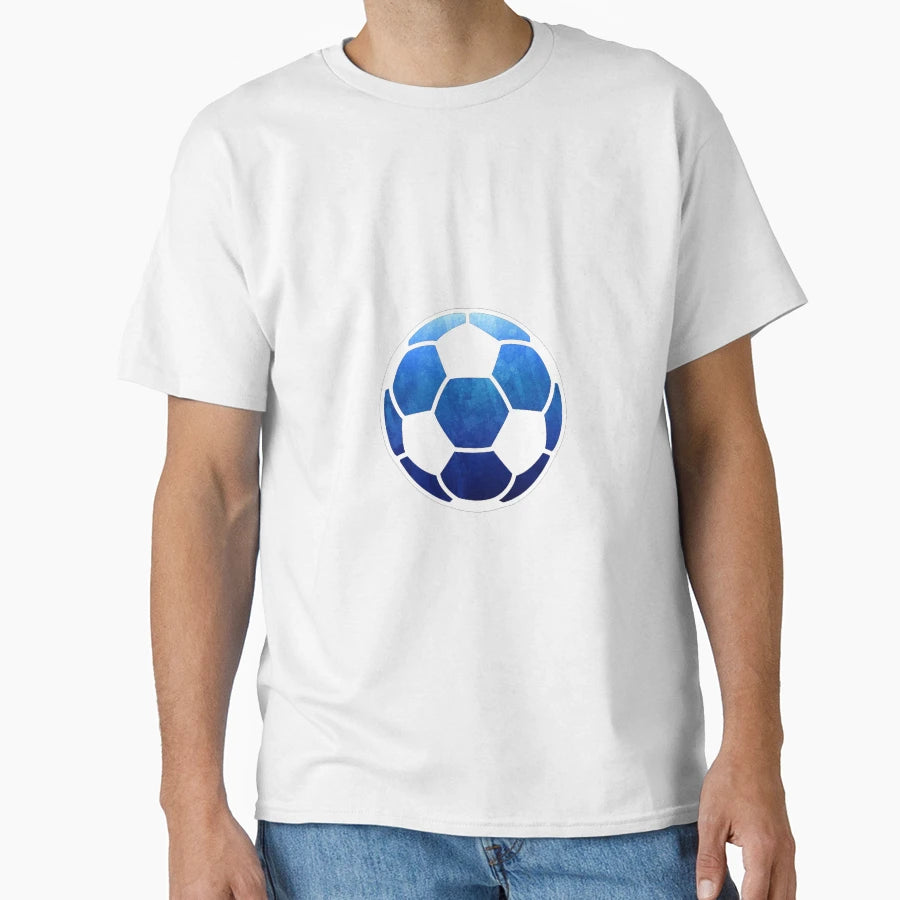 Soccer Ball Dark Blue T-Shirt - Novelty Apparel Unisex - T-Shirt, Sweatshirt, Hoodie