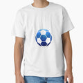 Soccer Ball Dark Blue T-Shirt - Novelty Apparel Unisex - T-Shirt, Sweatshirt, Hoodie
