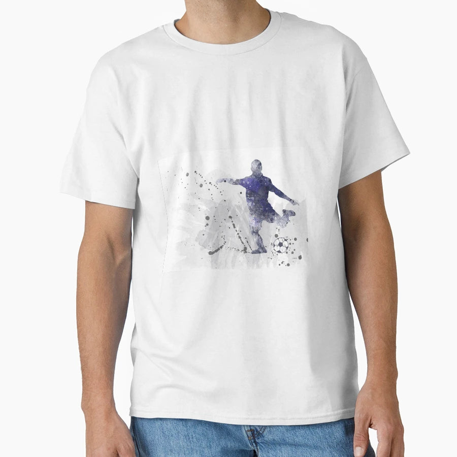 Soccer Player 2 T-Shirt - Custom Art Print Men Women - T-Shirt, Sweatshirt, Hoodie