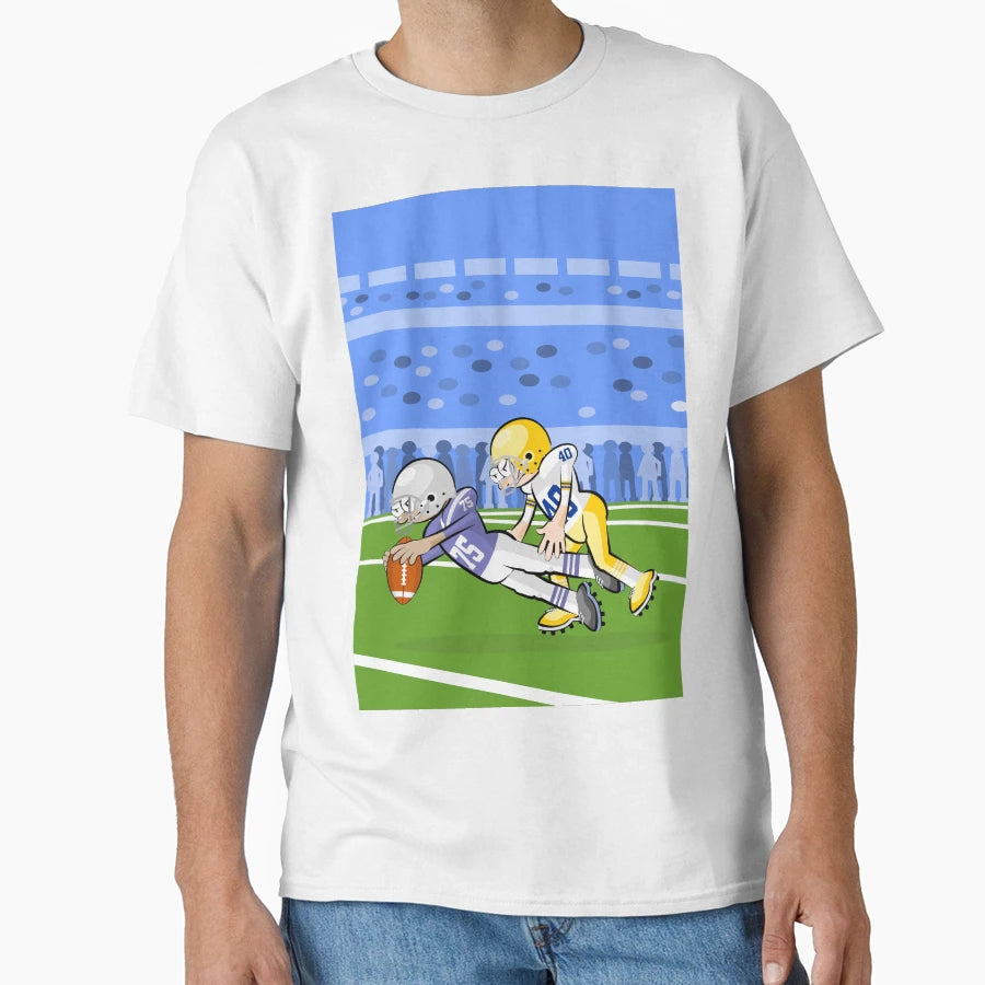 American Football Player Runs T-Shirt - Casual Everyday Wear for Adults - T-Shirt, Sweatshirt, Hoodie