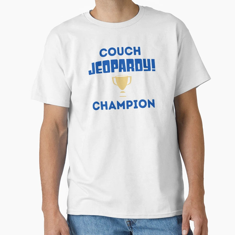 Couch Jeopardy Champion T-Shirt - Custom Art Print Men Women - T-Shirt, Sweatshirt, Hoodie