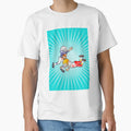 American Football Player Stopping Opponent T-Shirt - Trendy Graphic Unisex - T-Shirt, Sweatshirt, Hoodie