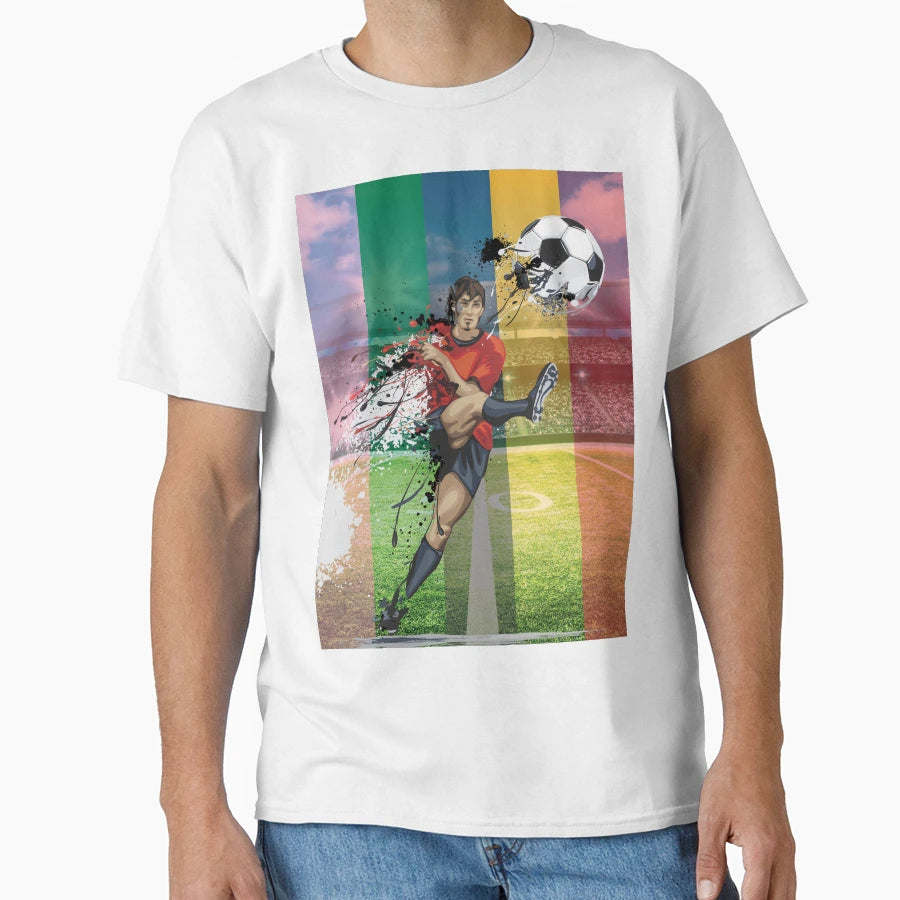 Football Art T-Shirt - Graphic Print for Adults - T-Shirt, Sweatshirt, Hoodie