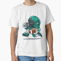 American Football Player Cartoon Character T-Shirt - Novelty Apparel Unisex - T-Shirt, Sweatshirt, Hoodie
