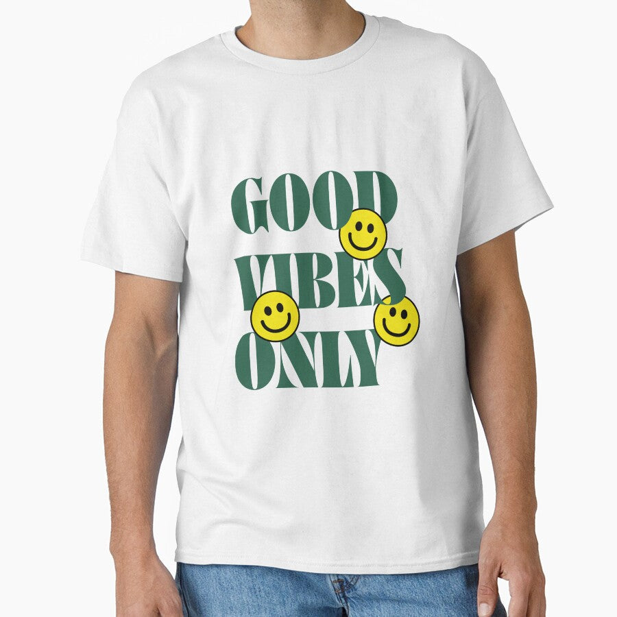 Good vibes only motivational quote by artbybirgit - Adult & Kids T-Shirts, Sweatshirts & Hoodies apparel design preview 1