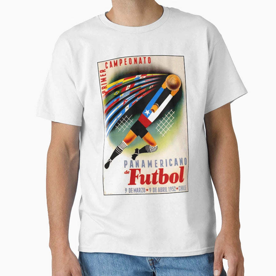 Panamerican Soccer Futbol Advertising T-Shirt - Graphic Print Men Women - T-Shirt, Sweatshirt, Hoodie