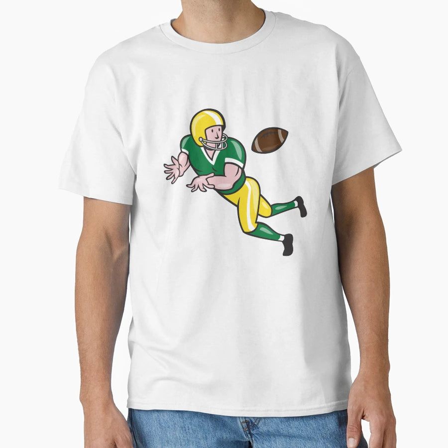 American Football Wide Receiver Catch T-Shirt - Aesthetic Graphic Unisex - T-Shirt, Sweatshirt, Hoodie