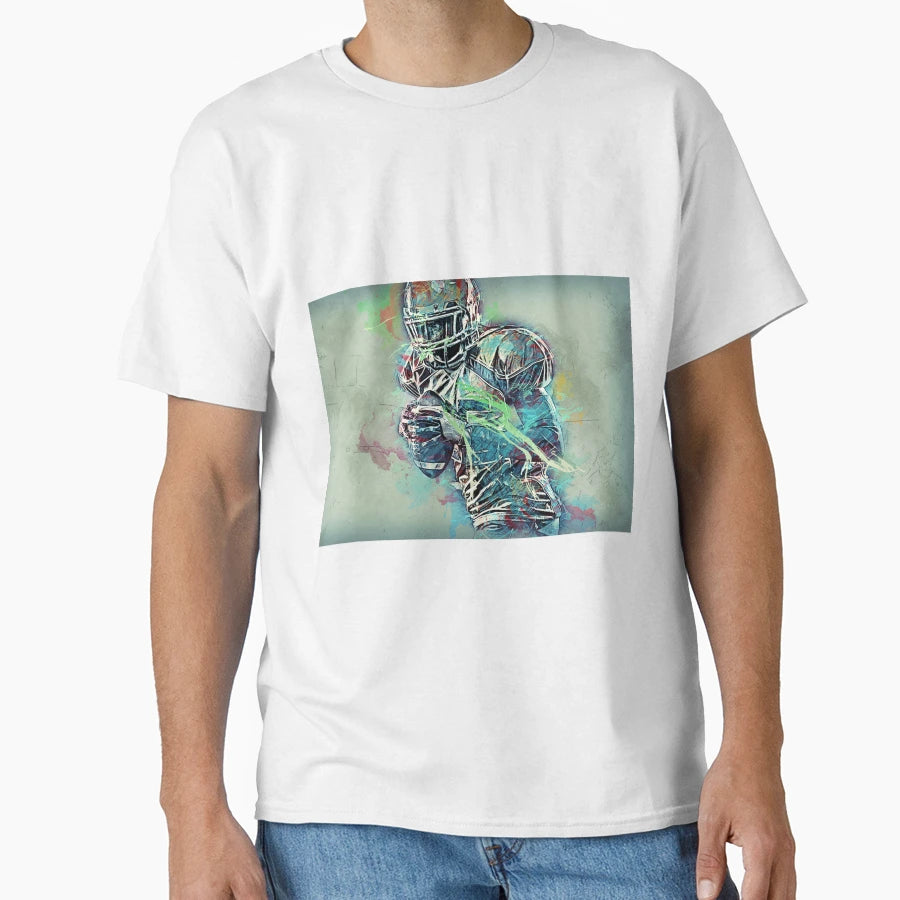 American Football Player T-Shirt - Aesthetic Graphic Men Women - T-Shirt, Sweatshirt, Hoodie