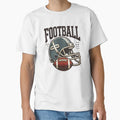 Football Helmet Ball American Football T-Shirt - Unique Graphic Men Women - T-Shirt, Sweatshirt, Hoodie