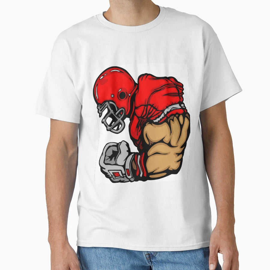 American Football Player T-Shirt - Casual Everyday Wear Men Women - T-Shirt, Sweatshirt, Hoodie