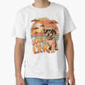 Retro Sunset and Puppy Love by SpeakingPrint2 - Adult & Kids T-Shirts, Sweatshirts & Hoodies apparel design preview 1