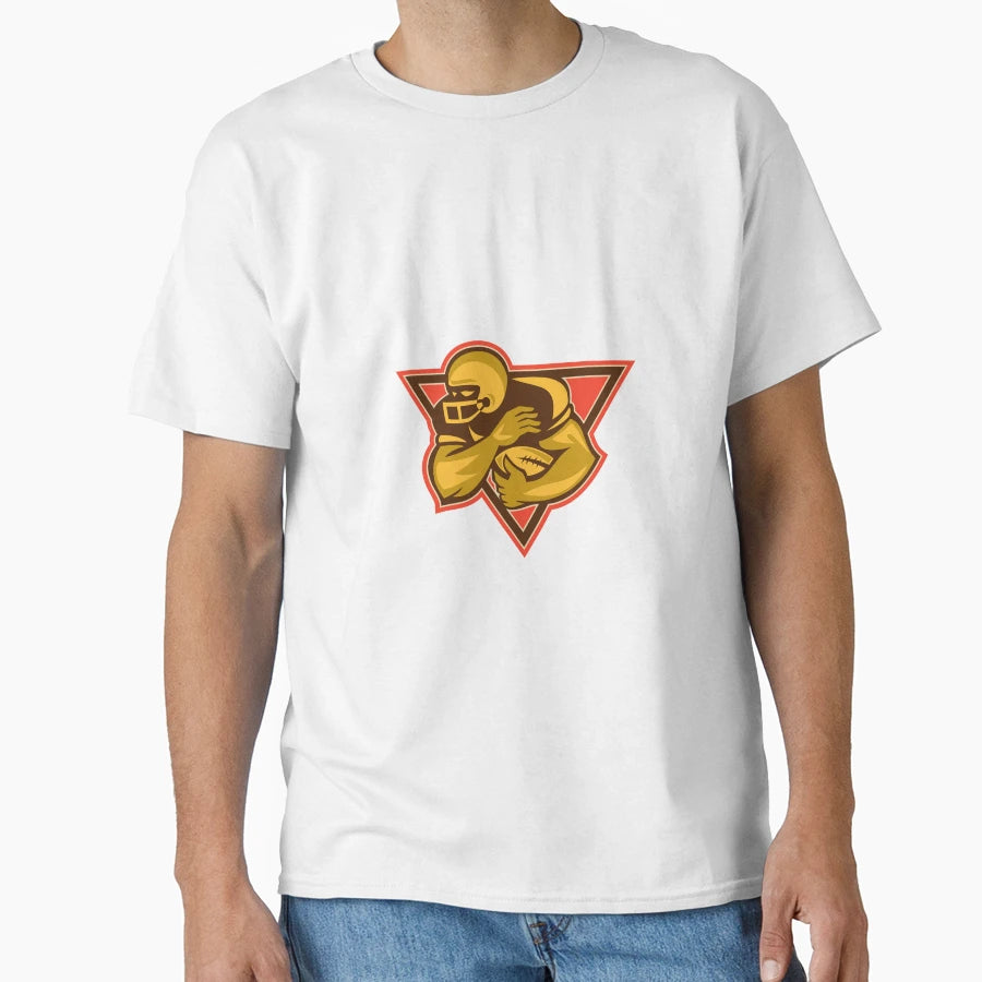 American Football Running Back Ball T-Shirt - Graphic Print Men Women - T-Shirt, Sweatshirt, Hoodie