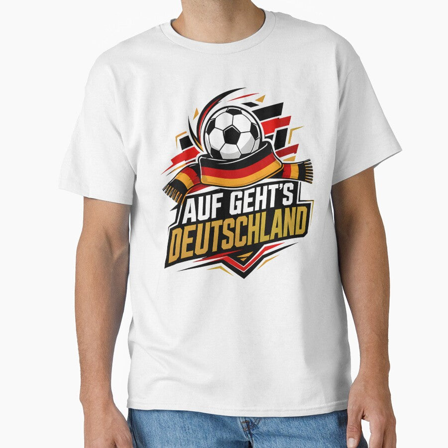 Germany Soccer Auf Gehts Deutschland Graphic by - Adult & Kids T-Shirts, Sweatshirts & Hoodies apparel design preview 1