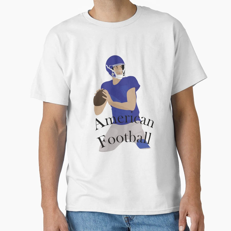 American Football Player Action T-Shirt - Streetwear Style for Adults - T-Shirt, Sweatshirt, Hoodie