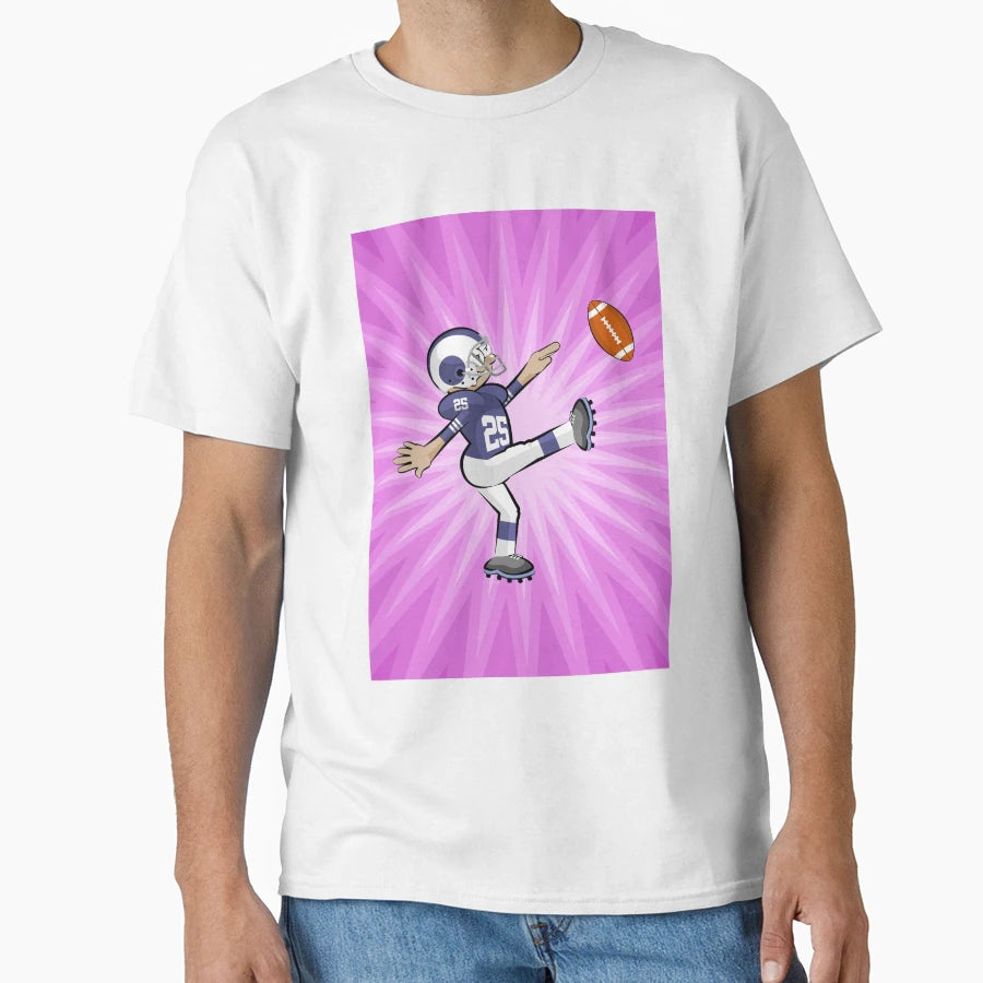 American Football Kicking Ball T-Shirt - Fun Novelty Design Men Women - T-Shirt, Sweatshirt, Hoodie