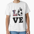 Love Soccer T-Shirt - Custom Art Print Unisex - T-Shirt, Sweatshirt, Hoodie