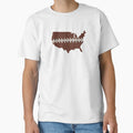 Football Across America T-Shirt - Graphic Print Men Women - T-Shirt, Sweatshirt, Hoodie