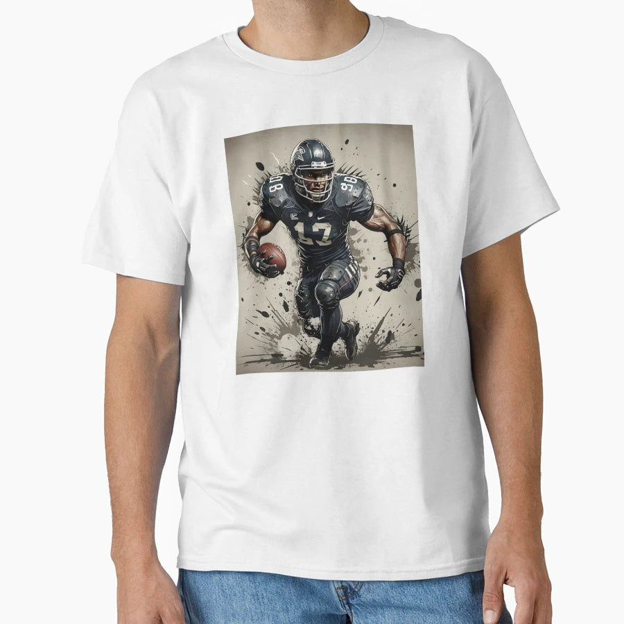 Gridiron Fury Punk American T-Shirt - Fun Novelty Design for Adults - T-Shirt, Sweatshirt, Hoodie
