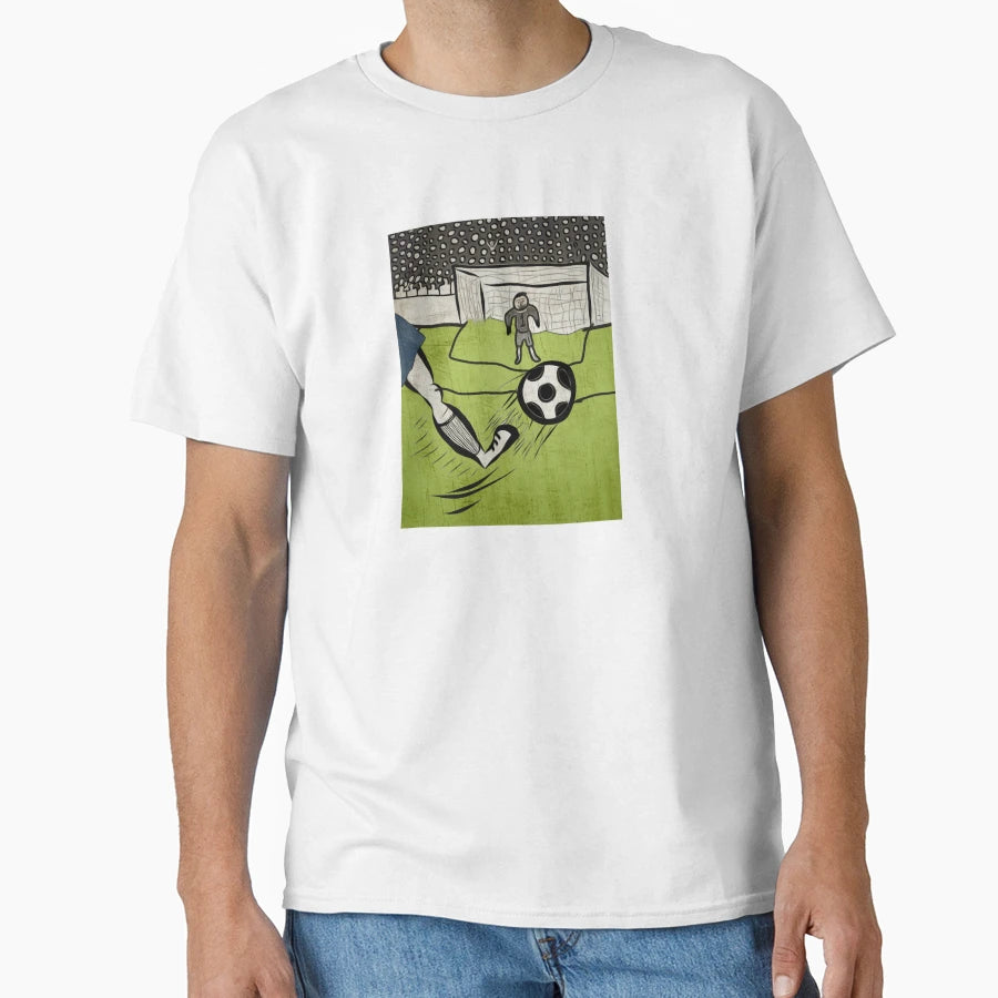 Shooting Football T-Shirt - Fun Novelty Design for Adults - T-Shirt, Sweatshirt, Hoodie