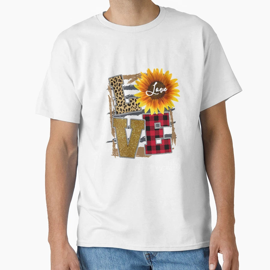 Womens Womens Love Gmalife Sunflower T-Shirt - Trendy Graphic for Adults - T-Shirt, Sweatshirt, Hoodie